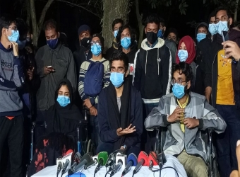 উপাচার্য পদত্যাগ না করা পর্যন্ত শাবিতে অনশন ভাঙবেন না শিক্ষার্থীরা