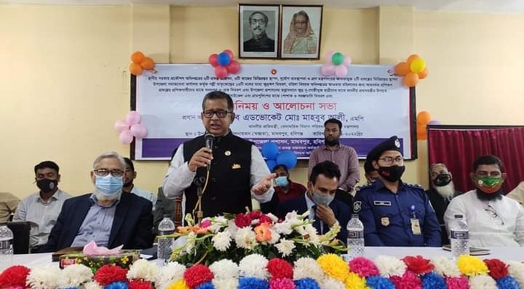 মাধবপুরে বিমান পরিবহন ও পর্যটন মন্ত্রী