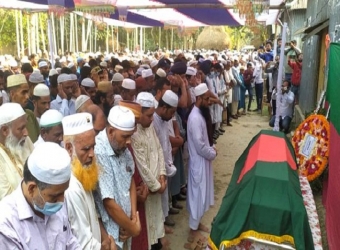 সাবেক রাষ্ট্রপতি সাহাবুদ্দিনের প্রথম জানাজা সম্পন্ন