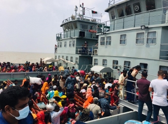 ভাসানচর পৌঁছেছে আরও ১৯৯৭ রোহিঙ্গা