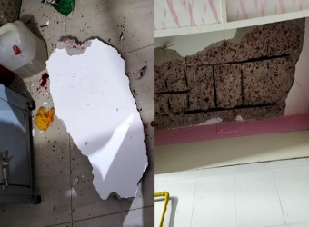 সরকারি হাসপাতালের ছাদে ধস, মা-নবজাতক আহত
