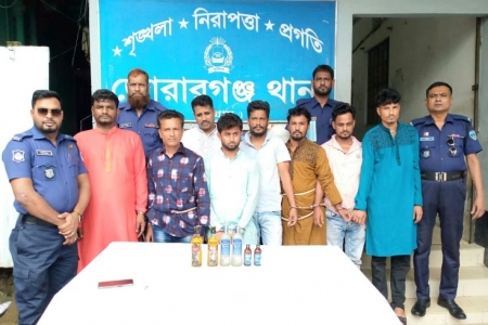 মিরসরাইয়ে মাদক নিয়ে সাত সহযোগীসহ ইউপি সদস্য গ্রেফতার