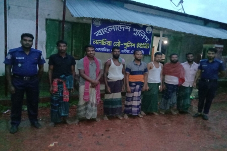 হাতিয়া থেকে ৭ জেলে গ্রেপ্তার