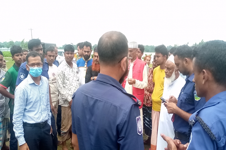 মদনে অবৈধ কুরবানীর পশুর হাট ভেঙে দিল উপজেলা প্রশাসন