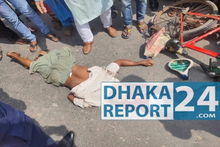 খুলনার জিরো পয়েন্টে ট্রাকের ধাক্কায় সাইকেল আরোহির মৃত্যু