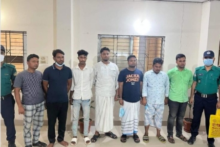 গাজীপুরে কিশোর গ্যাংয়ের ৭ সদস্য গ্রেফতার