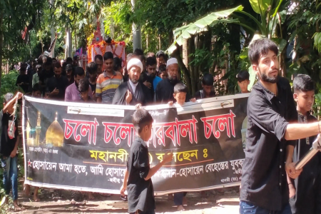 নড়াইলে শিয়া সম্প্রদায়ের তাজিয়া মিছিল অনুষ্ঠিত