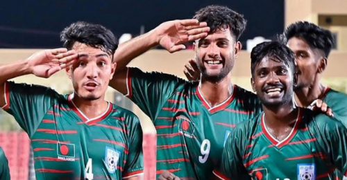  ভুটানের বিপক্ষে জয় পেল  বাংলাদশ