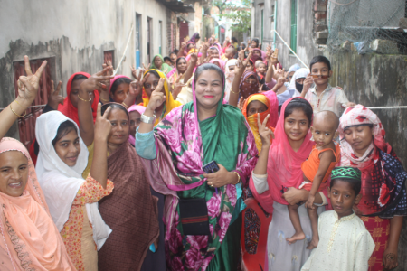 মহিলা ভাইস চেয়ারম্যান প্রার্থী বানাজা বেগম নিশির সমর্থনে মতবিনিময় সভা