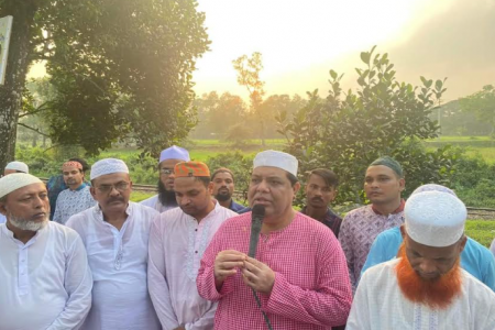 সাংবাদিক মাহবুবুর রহমানের পিতার জানাজায় এমপি সবুজ