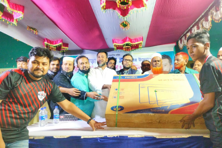 খাঁ পাড়া স্পোর্টস ক্লাবের উদ্যোগে পুরুস্কার বিতরণী অনুষ্ঠান উদযাপন