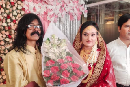 মেহেরপুরে বিয়ের পিঁড়িতে বসলেন সাবেক এমপি মাসুদ অরুন