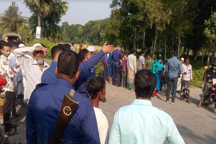 সালথায় সড়ক দুর্ঘটনায় মোটরসাইকেল চালক নিহত