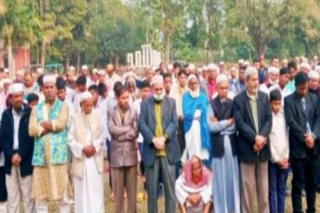 গাজীপুর সিটি প্রেস ক্লাবের সভাপতি শেখ মঞ্জুর হোসেন মিলনের পিতার দাফন সম্পন্ন 