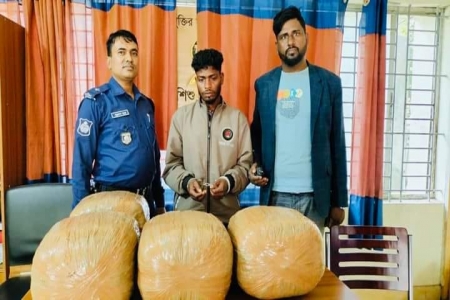 হবিগঞ্জে ২০কেজি গাঁজাসহ  গ্রেফতার এক