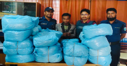মাধবপুরে ৫৬ কেজি গাঁজাসহ গ্রেফতার ১   