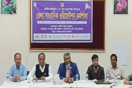 চুয়াডাঙ্গায় জাতীয়  ভিটামিন ‘এ’ প্লাস ক্যাম্পেইন উপলক্ষে জেলা সাংবাদিক ওরিয়েন্টেশন কর্মশালা অনুষ্ঠিত