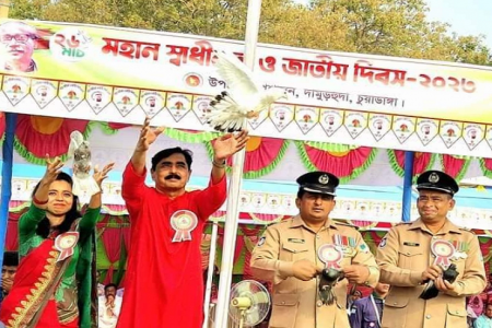 দামুড়হুদায় নানা আয়োজনে মহান স্বাধীনতা দিবস উদযাপন 