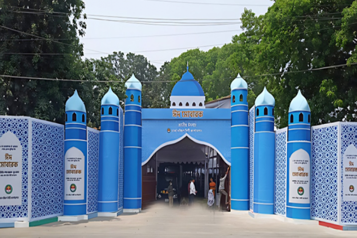 ৩৫ হাজার মুসল্লির নামাজের জন্য প্রস্তুত জাতীয় ঈদগাহ