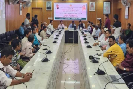 নওগাঁয় অভ্যন্তরীণ বোরো ধান ও চাল সংগ্রহের উদ্বোধন