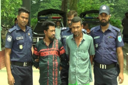 নগরকান্দায় স্ত্রী হত্যার দায়ে স্বামী সহ ভাসুর আটক