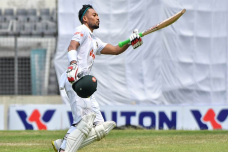 ক্যারিয়ারের তৃতীয় সেঞ্চুরি তুলে নিলেন শান্ত