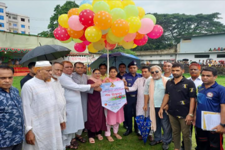 সাতকানিয়ায় বঙ্গবন্ধু জাতীয় ফুটবল টুর্নামেন্টে উদ্বোধনী খেলায় বুড়াইছড়ি একাদশ বিজয়ী