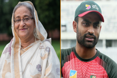 প্রধানমন্ত্রীর আমন্ত্রণে গণভবনে তামিম