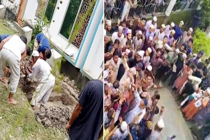 বড় ছেলের কবরের পাশে চিরনিদ্রায় শায়িত সাঈদী