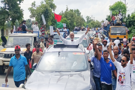 ময়মনসিংহ থেকে বিএনপির রোডমার্চ শুরু