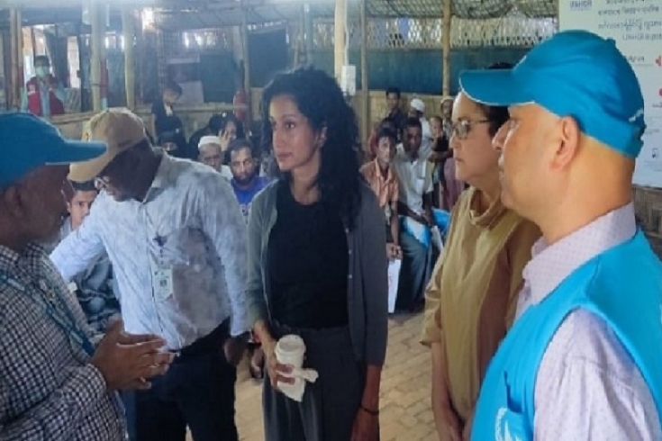 মার্কিন ডেপুটি অ্যাসিস্ট্যান্ট সেক্রেটারি আফরিন রোহিঙ্গা ক্যাম্পে 