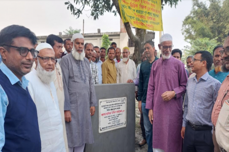 রাণীশংকৈলে দুটি রাস্তা পাকা করণের কাজ উদ্বোধন 