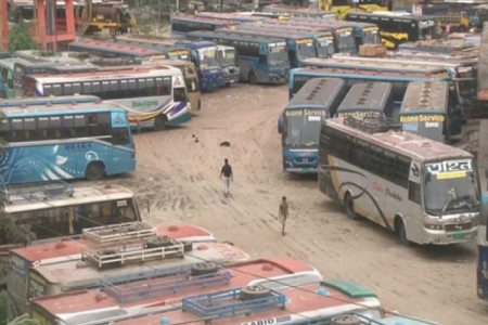 রংপুর বিভাগে রাজশাহীর বাস চলাচল বন্ধ