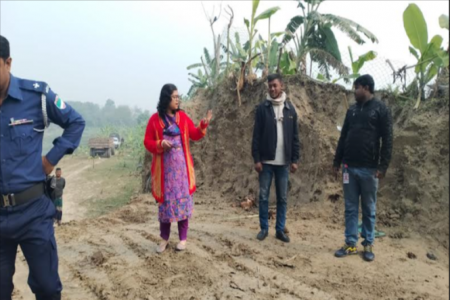 জীবননগরে ভৈরব নদীর মাটি বিক্রির অপরাধে এক লাখ টাকা জরিমানা