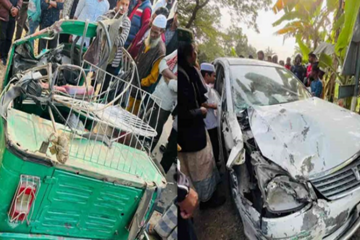 নেত্রকোনায় প্রাইভেটকার-অটোরিকশা সংঘর্ষে পুলিশ সদস্যসহ নিহত ২