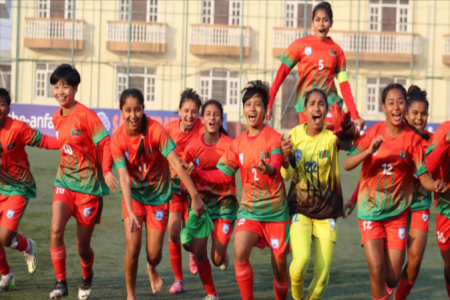 ফাইনালের আগে ভুটানকে উড়িয়ে দিলো বাংলাদেশ 