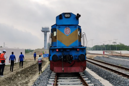  ভাঙ্গা থেকে যশোরের পথে পরীক্ষামূলক ট্রেন