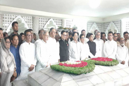 শেরে বাংলা এ কে ফজলুল হকের মৃত্যুবার্ষিকীতে প্রধানমন্ত্রীর শ্রদ্ধা