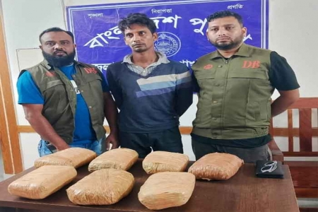 চুয়াডাঙ্গায় ৭ কেজি গাঁজাসহ মাদক কারবারি গ্রেফতার