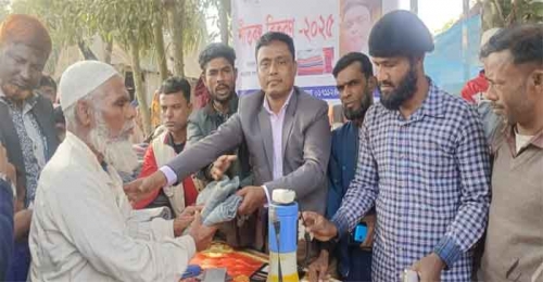 মদনে অসহায় হতদরিদ্রদের মাঝে শীত বস্ত্র বিতরণ