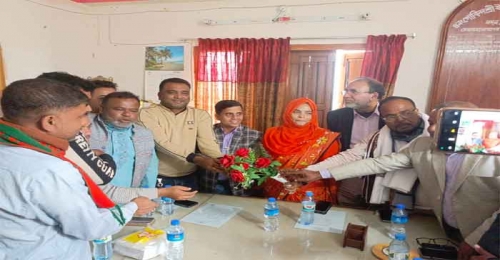 মদনে ইউনিয়ন পরিষদের প্রশাসক বরণ অনুষ্ঠান অনুষ্ঠিত 