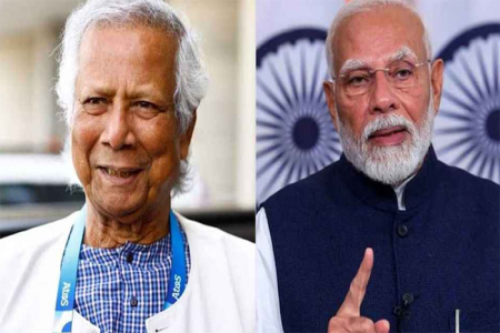 বাংলাদেশের স্বাধীনতা দিবসে ইউনূসকে মোদীর চিঠি  