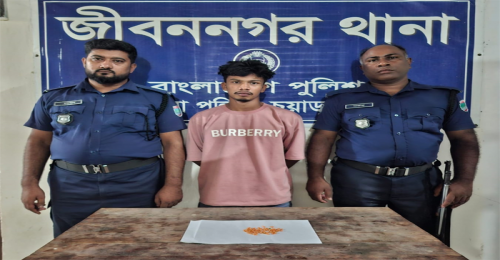 জীবননগর থানা পুলিশের অভিযানে ১১০ পিস ইয়াবাসহ গ্রেফতার ১