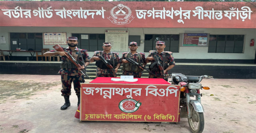 দামুড়হুদায় বিজিবির অভিযানে বিপুল পরিমাণ রুপা জব্দ