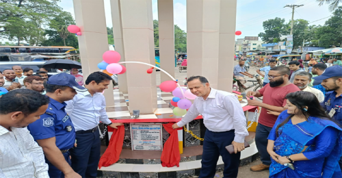  জীবননগর পৌর বাসস্ট্যান্ড চত্ত্বরে ইসলামিক ভাস্কর্য উদ্বোধন