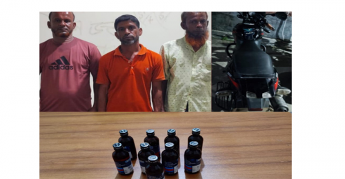 জীবননগর থানা পুলিশের অভিযানে মোটরসাইকেল ও ফেনসিডিলসহ গ্রেফতার ৩