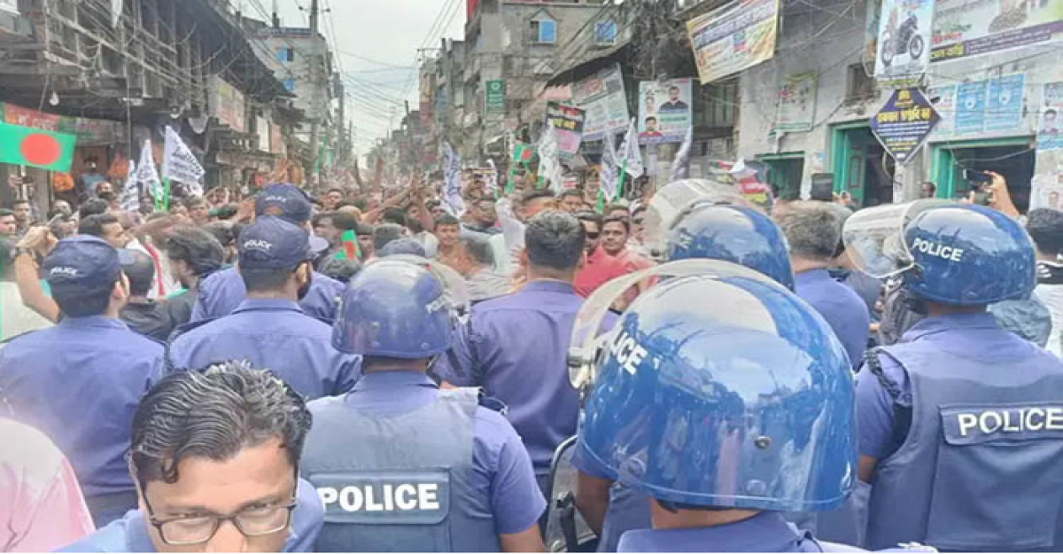 ভোলায় বিএন‌পি-জাতীয় পার্টির সংঘর্ষ, ধাওয়া-পাল্টা ধাওয়ায় আহত ৫০