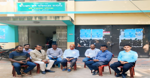 শেরপুরে কৃষি কর্মকর্তার উপর হামলার প্রতিবাদে জীবননগরে কৃষি অফিসে কর্মবিরতি