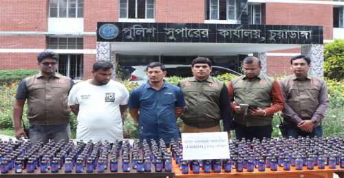 জীবননগরে বিপুল পরিমাণ মাদকসহ গ্রেপ্তার ২