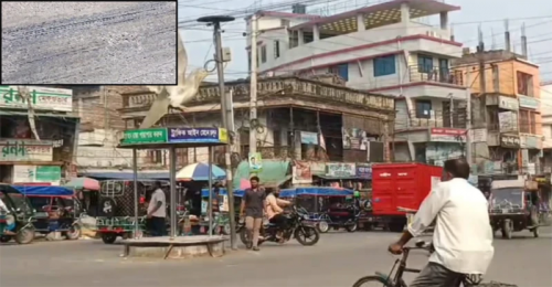 চুয়াডাঙ্গায় ৩৮ ডিগ্রির ওপর তাপমাত্রা, গলে যাচ্ছে রাস্তার পিচ